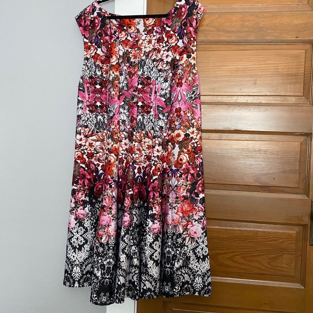 Julian Taylor Floral Scuba Dress